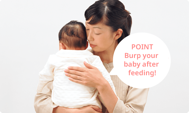Tip Burp your baby after feeding!