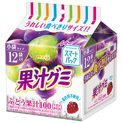写真：「果汁グミスマートパックぶどう」の商品パッケージ