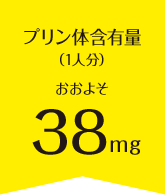 プリン体含有量（1人分）おおよそ41mg