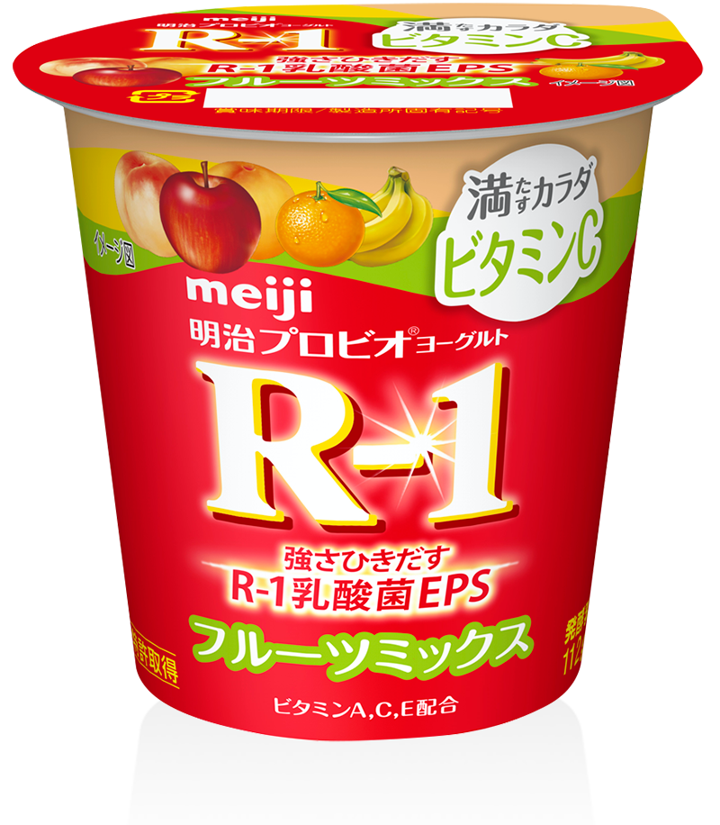 Meiji Probio Yogurt R-1 Fruit Mix Vitamin C for a Healthy Body