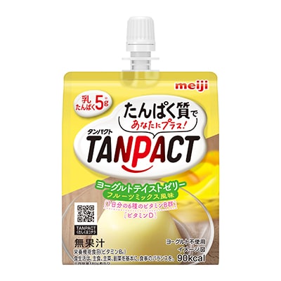 写真:明治TANPACTヨーグルトテイストゼリー フルーツミックス風味 180g