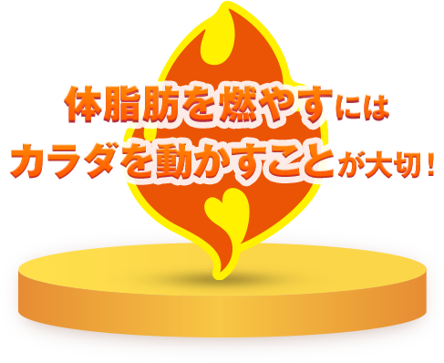 体脂肪を燃やすにはカラダを動かすことが大切！