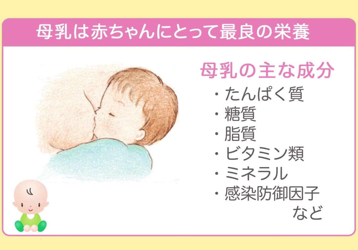 なぜ 母乳がいちばんなの 学ぶ動画で学ぼう 明治 赤ちゃん情報室 ほほえみクラブ 育児応援サイト