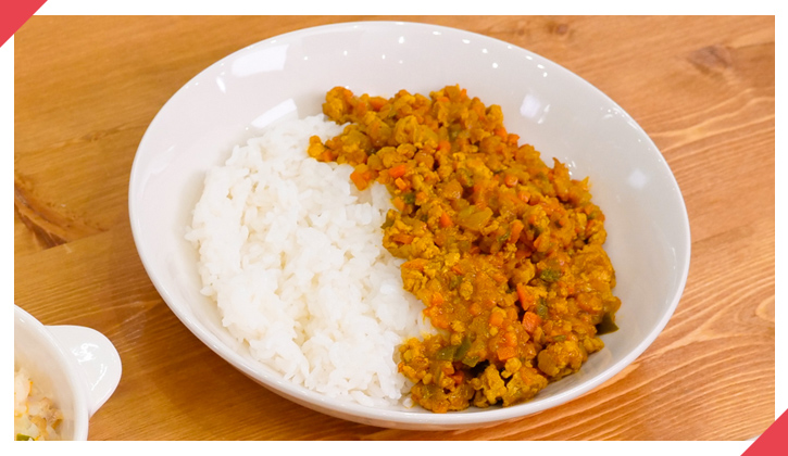 鶏肉のキーマカレー