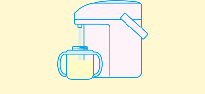 できあがり量までお湯、または沸騰水を足します。