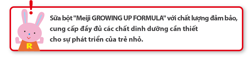 Sữa bột Meiji GROWING UP FORMULA với chất lượng đảm bảo, cung cấp đầy đủ các chất dinh dưỡng cần thiết cho sự phát triển của trẻ nhỏ.