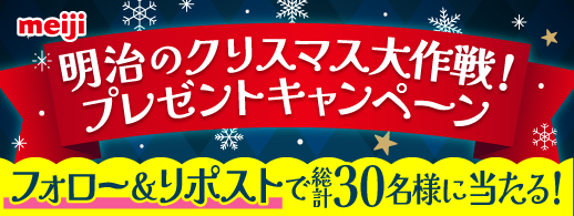 明治のクリスマス大作戦!【お菓子セット】プレゼントキャンペーン