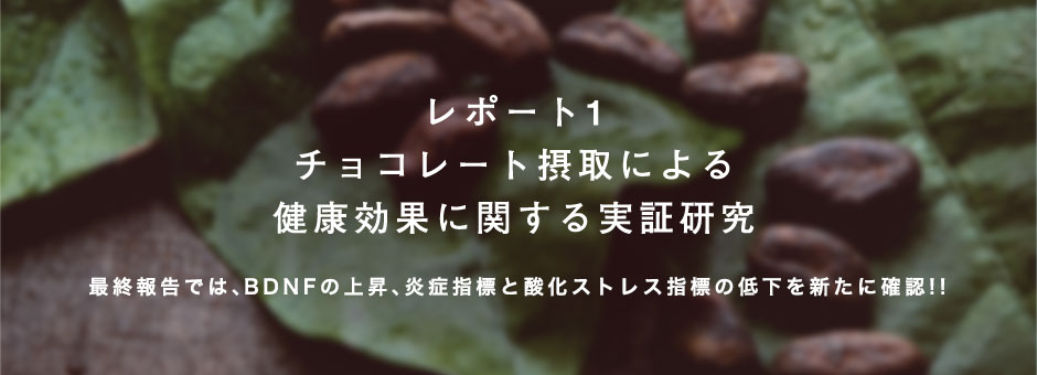 チョコレート摂取による健康効果に関する実証研究