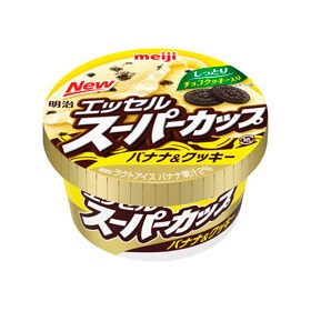 写真：明治 エッセルスーパーカップ バナナ&クッキーの商品パッケージ