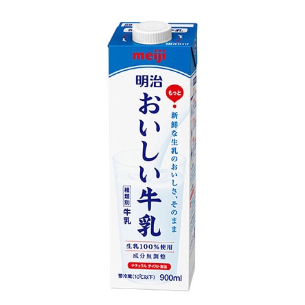 写真：明治おいしい牛乳の商品パッケージ