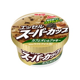 写真：明治 エッセルスーパーカップ カフェオレ&クッキーの商品パッケージ