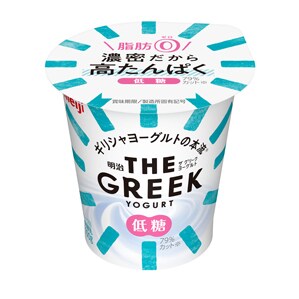 写真：明治 THE GREEK YOGURT 低糖の商品パッケージ