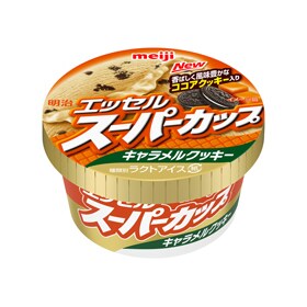 写真：明治 エッセルスーパーカップ キャラメルクッキーの商品パッケージ