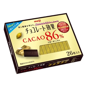 写真：チョコレート効果カカオ86%26枚入りの商品パッケージ