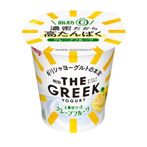 写真：明治THE GREEK YOGURT グレープフルーツの商品パッケージ