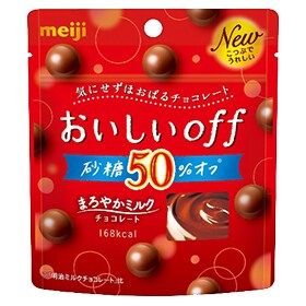 写真：おいしいoff砂糖50%まろやかミルクの商品パッケージ