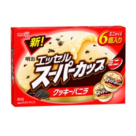 写真：明治 エッセルスーパーカップミニ クッキーバニラの商品パッケージ