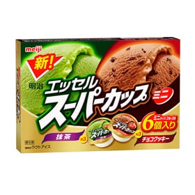 写真：明治 エッセルスーパーカップミニ 抹茶 チョコクッキーの商品パッケージ