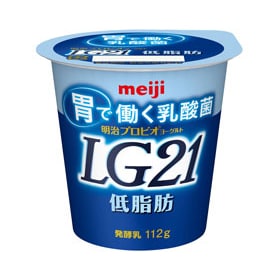 写真：明治プロビオヨーグルトLG21低脂肪の商品パッケージ