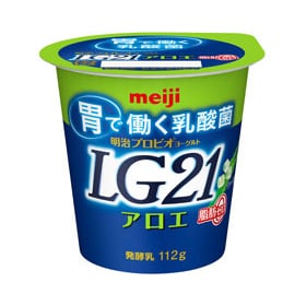 写真：明治プロビオヨーグルトLG21アロエ脂肪0の商品パッケージ