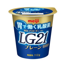 写真：明治プロビオヨーグルトLG21プレーンの商品パッケージ