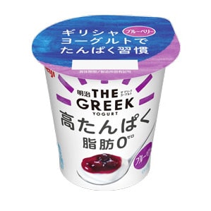 写真：明治THE GREEK YOGURT ブルーベリーの商品パッケージ