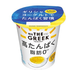 写真：明治THE GREEK YOGURT レモン&ハニーの商品パッケージ