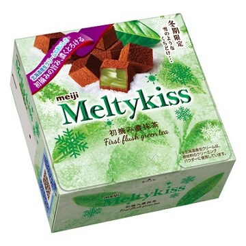 写真：メルティーキッス 初摘み濃抹茶の商品パッケージ