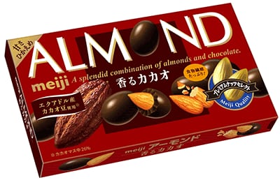 写真：「アーモンドチョコレート香るカカオ」の商品パッケージ