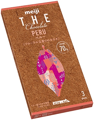 写真：「明治 ザ・チョコレートペルーカカオ70」の商品パッケージ