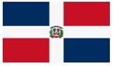 イラスト：ドミニカ共和国の国旗