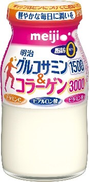 写真：「明治グルコサミン1500＆コラーゲン3000（100ml）」の商品パッケージ