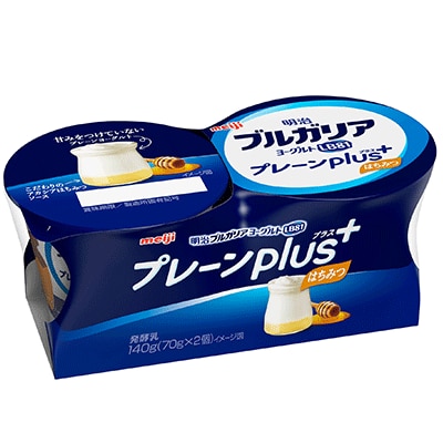 写真：「明治ブルガリアヨーグルトLB81プレーンplus はちみつ」の商品パッケージ