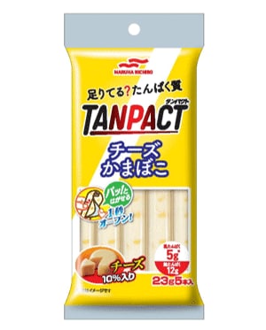 写真：「TANPACTチーズかまぼこ」の商品パッケージ
