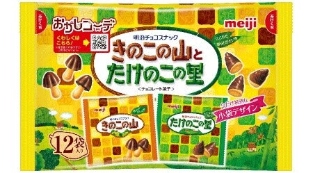 写真：「きのこたけのこ袋」の商品パッケージ