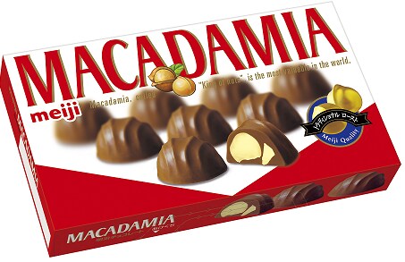 写真：「マカダミアチョコレート」の商品パッケージ
