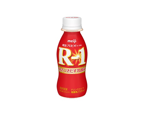 写真：「明治プロビオヨーグルトR-1 ドリンクタイプ（112ml）」の商品パッケージ