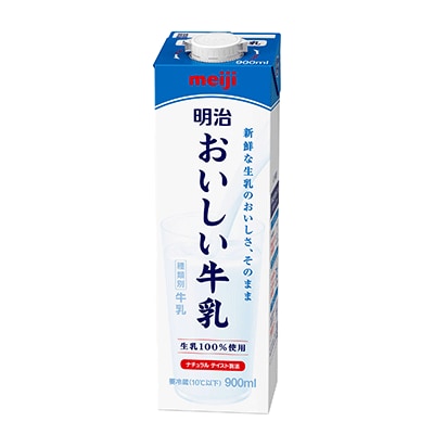 写真：「明治おいしい牛乳」商品パッケージ