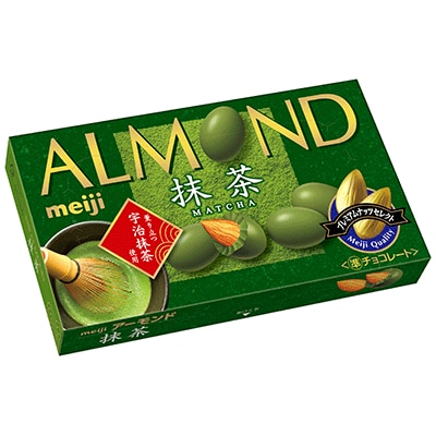 写真：「アーモンドチョコレート抹茶」の商品パッケージ