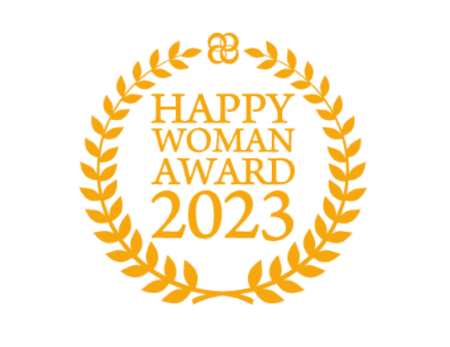 イラスト：HAPPY WOMAN AWARD 2023 for SDGsのロゴ画像