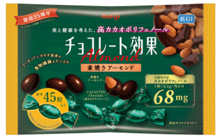 画像：チョコレート効果 カカオ72％ アーモンド大袋の商品パッケージ