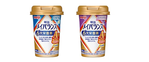 写真：「明治メイバランスArgMiniカップ（125ml）」シリーズの商品パッケージ