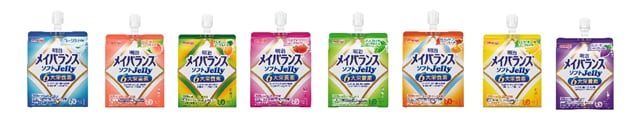 画像：「明治メイバランスソフトJelly（125ml）」シリーズの商品パッケージ