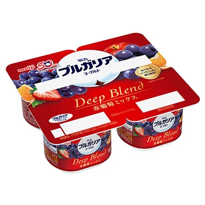 写真：「明治ブルガリアヨーグルトDeep Blend 赤葡萄ミックス」の商品パッケージ