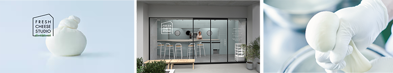 画像:「FRESH CHEESE STUDIO」のロゴや店内イメージ