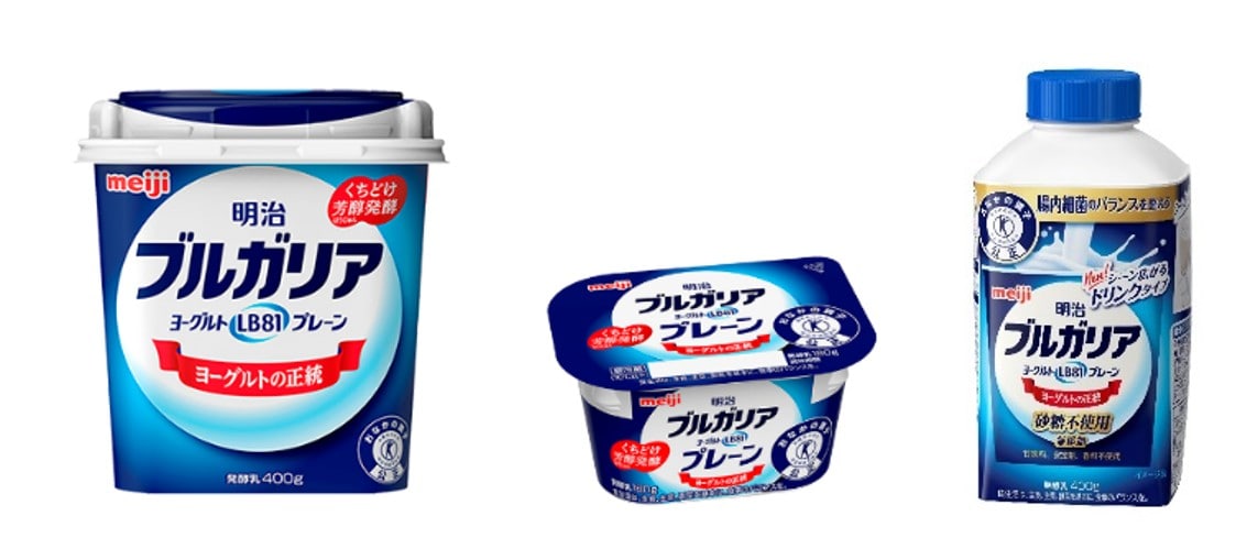写真:「明治ブルガリアヨーグルトLB81プレーン」の商品パッケージ