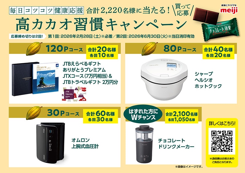 画像：高カカオ習慣キャンペーン 商品イメージ