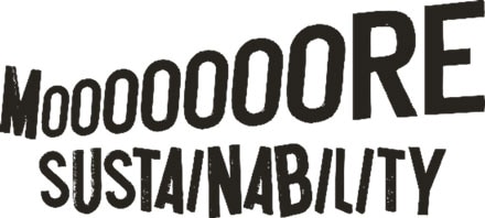 画像：MOOOOOOORE SUSTAINABILITYのロゴ
