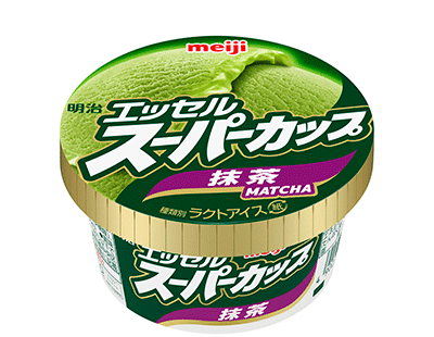 写真：明治 エッセル スーパーカップ 抹茶の商品パッケージ
