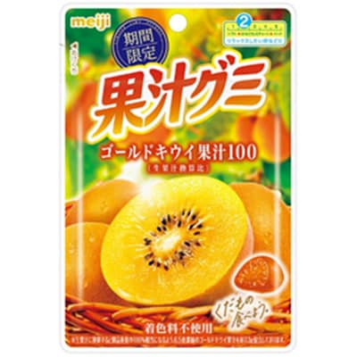 画像:「果汁グミゴールドキウイ(47g)」の商品パッケージ